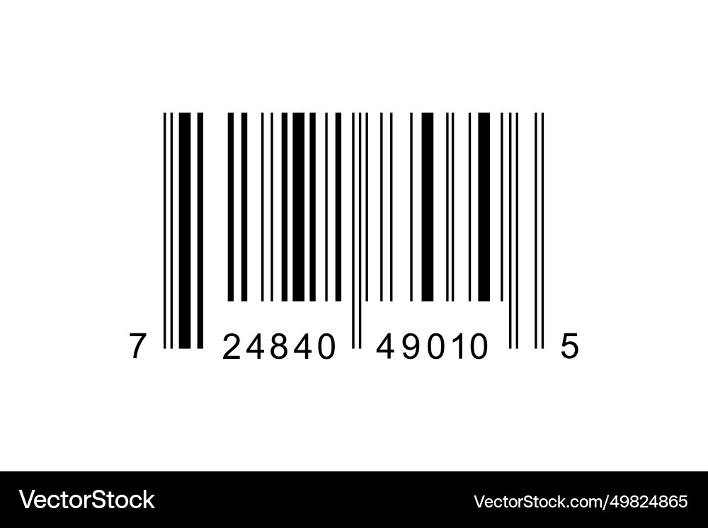 Barcode icon bar code label template isolated Barcode icon bar code label template isolated vector image