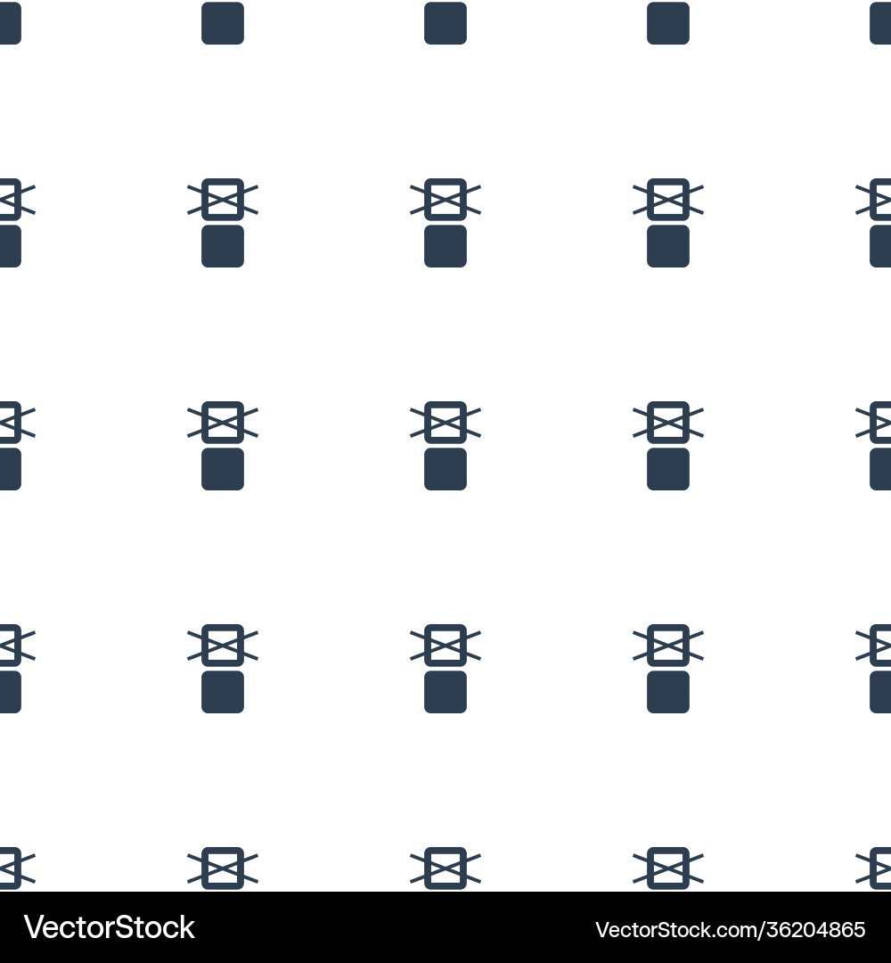 Cargo only in box allowed icon pattern seamless vector image