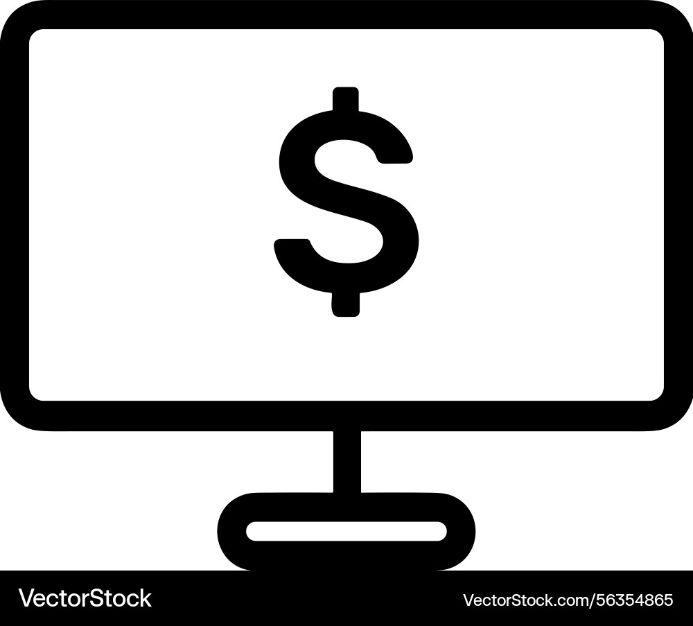 Computer icon symbol image Vector Image