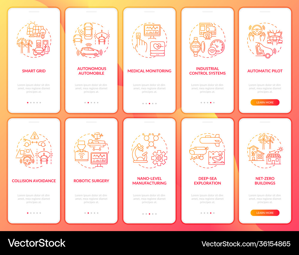 Cps usage onboarding mobile app page screen Cps usage onboarding mobile app page screen vector image