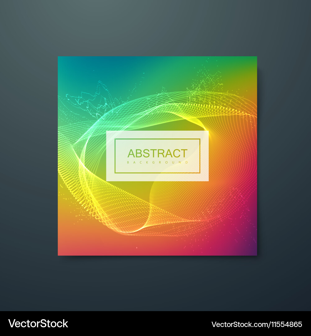 Fluid iridescent multicolored background vector image