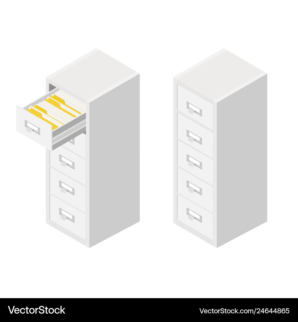 Library or archive reference card catalog vector image