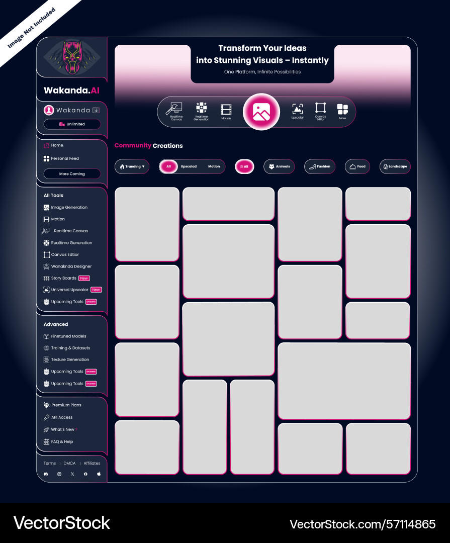 Modern web design template with ui elements for we vector image