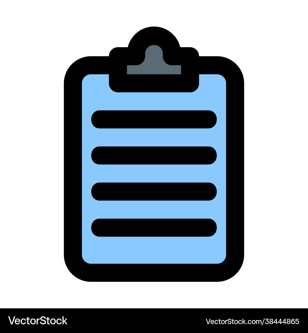 Note icon in filled line style for any projects Note icon in filled line style for any projects vector image