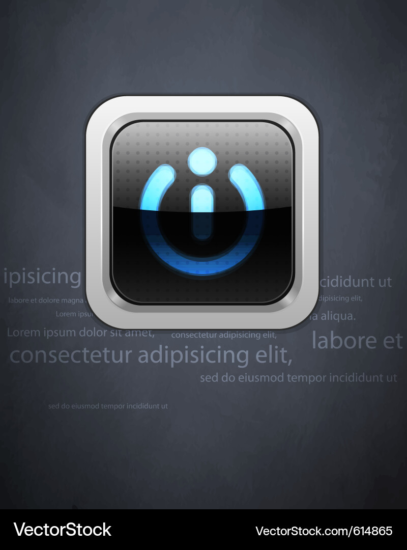 Power button vector image