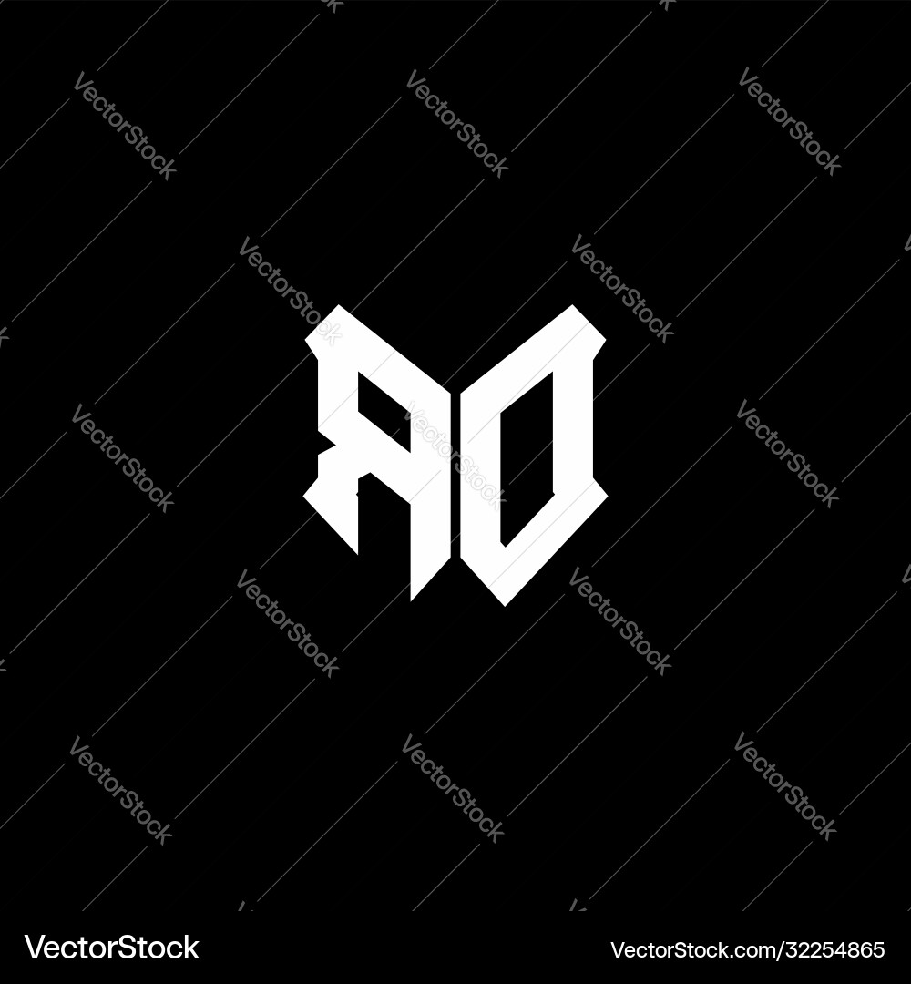 Rd logo monogram with shield shape design template Vector Image
