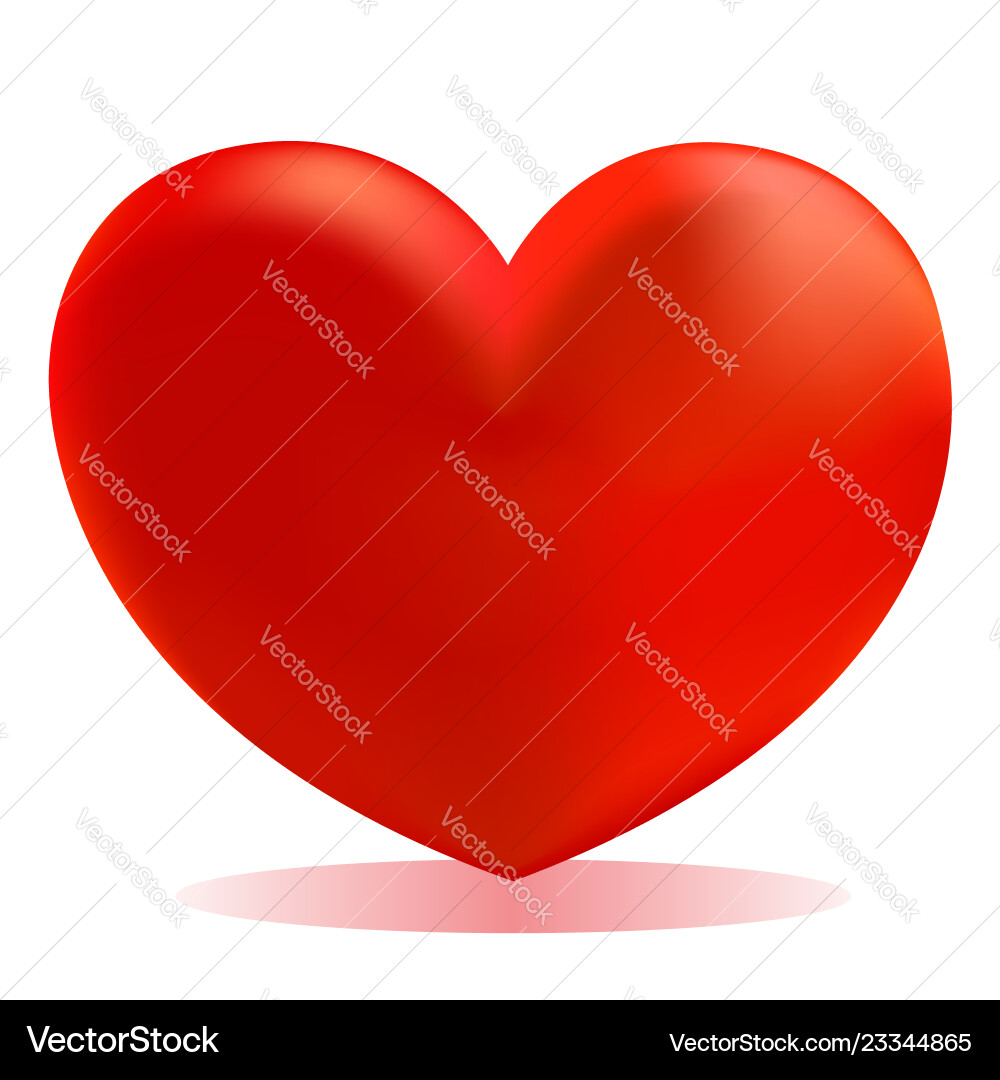 Red gradient valentine heart icon