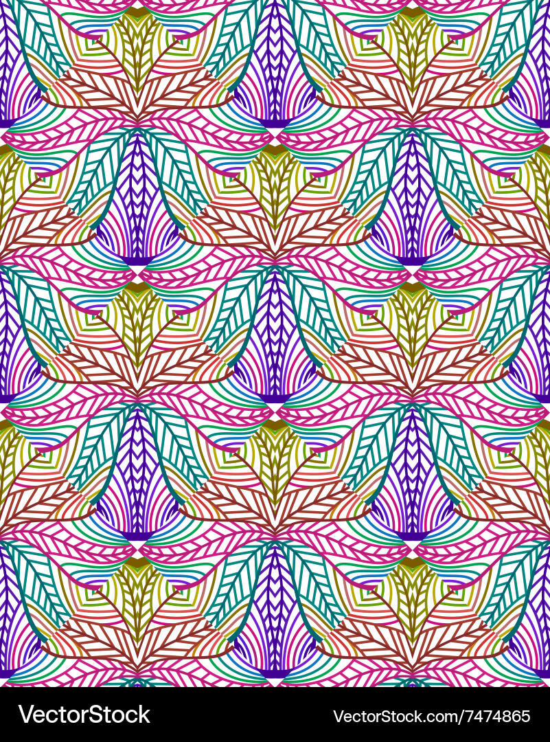 Retro pattern of geometric shapes seamless vector image