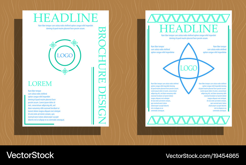 Set of layout background for art template Vector Image