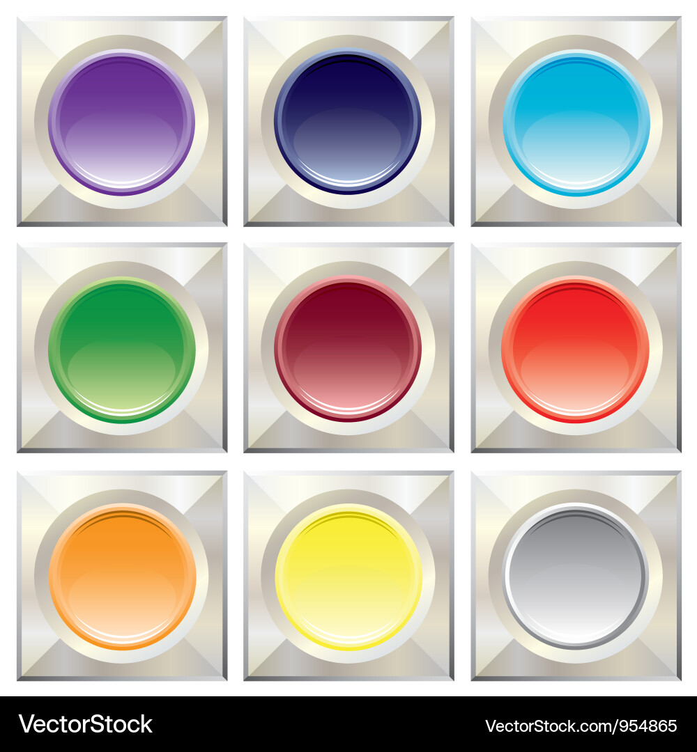 Varicolored buttons vector image