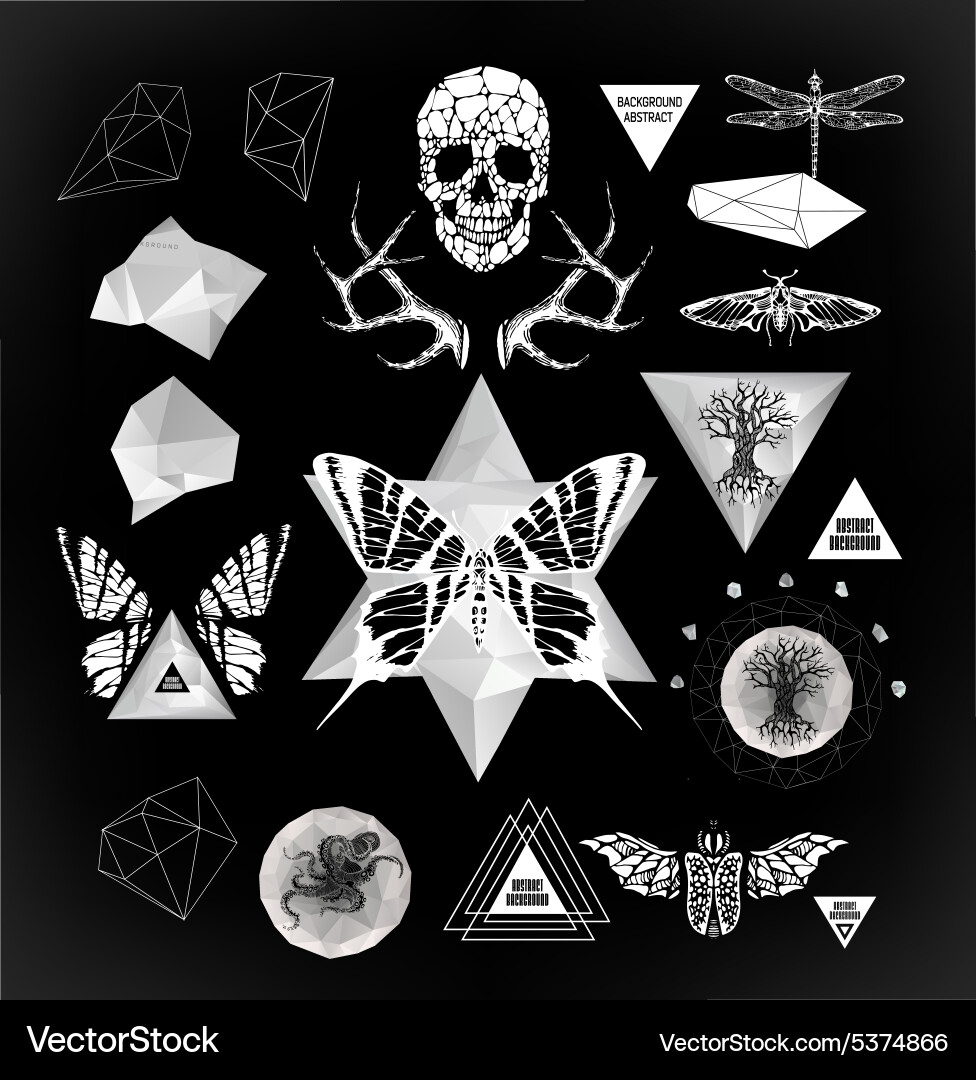 Abstract gothic vector image
