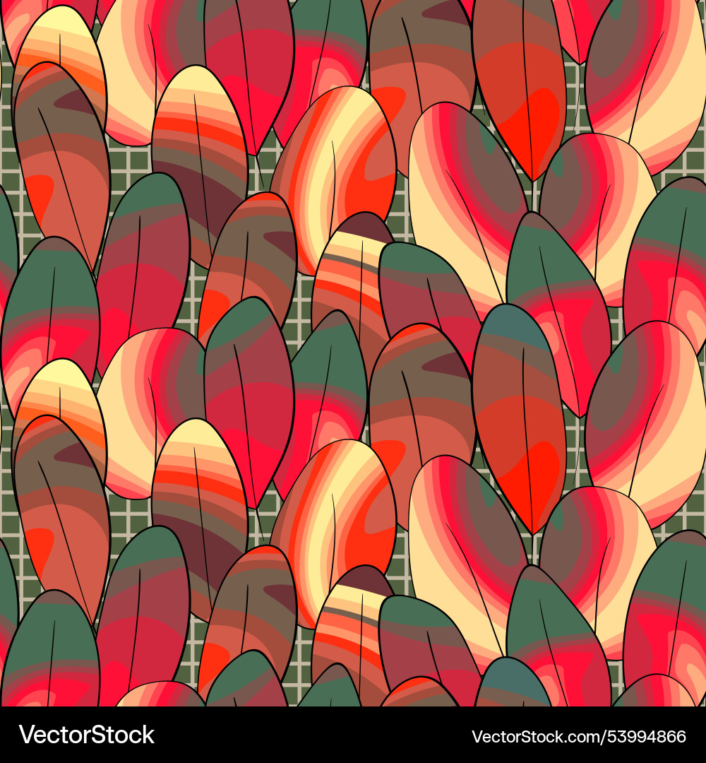 Autumn seamless pattern with sprigs stock Autumn seamless pattern with sprigs stock vector image