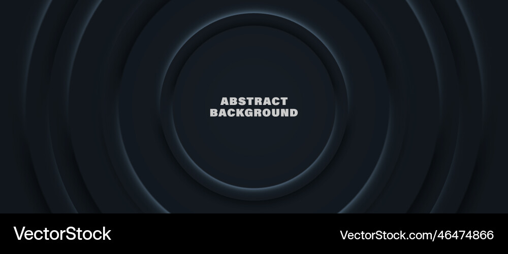 Dark Circular Abstract Background vector image