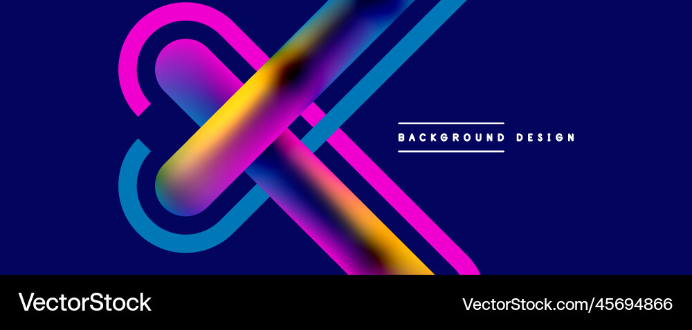 Fluid Lines Abstract Background vector image
