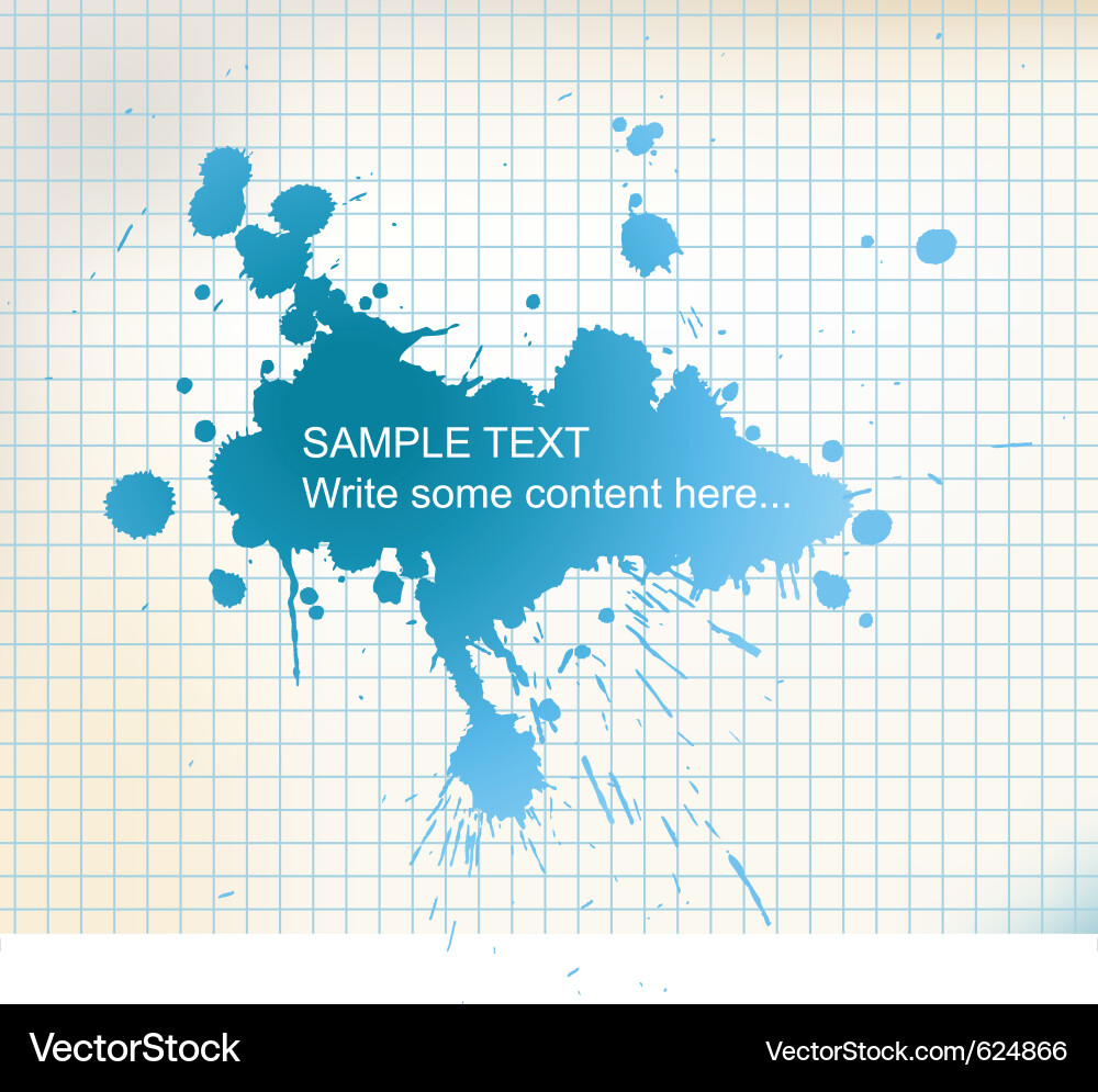 Grunge Splatter Background Vector Image