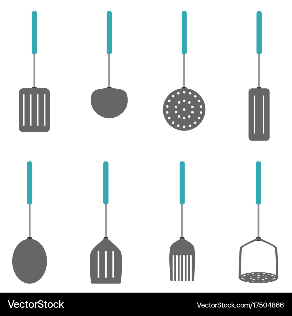 Kichen tool set color Vector Image