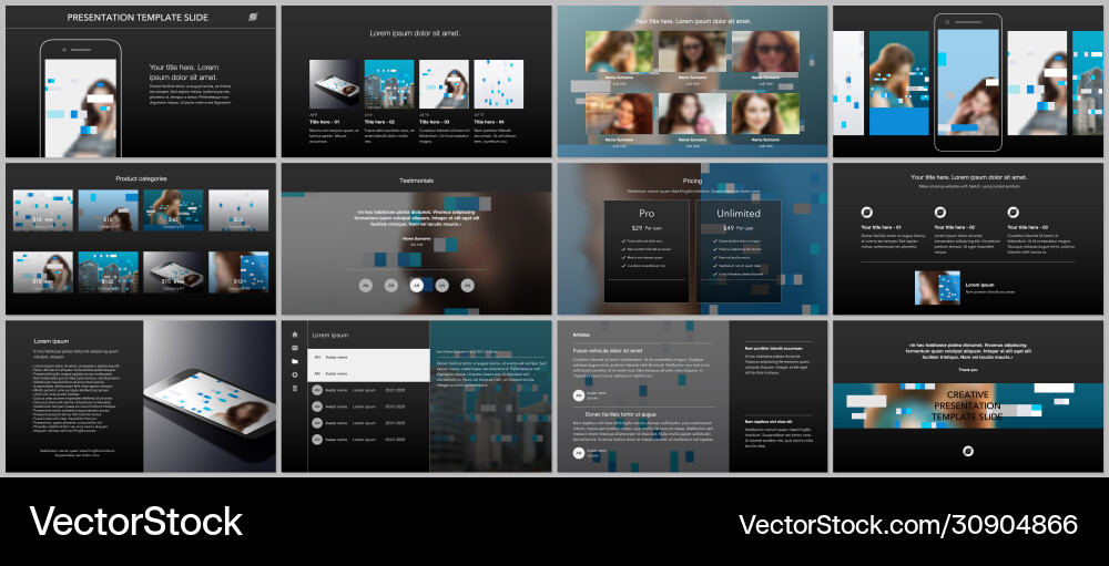 Presentation design templates multipurpose Presentation design templates multipurpose vector image