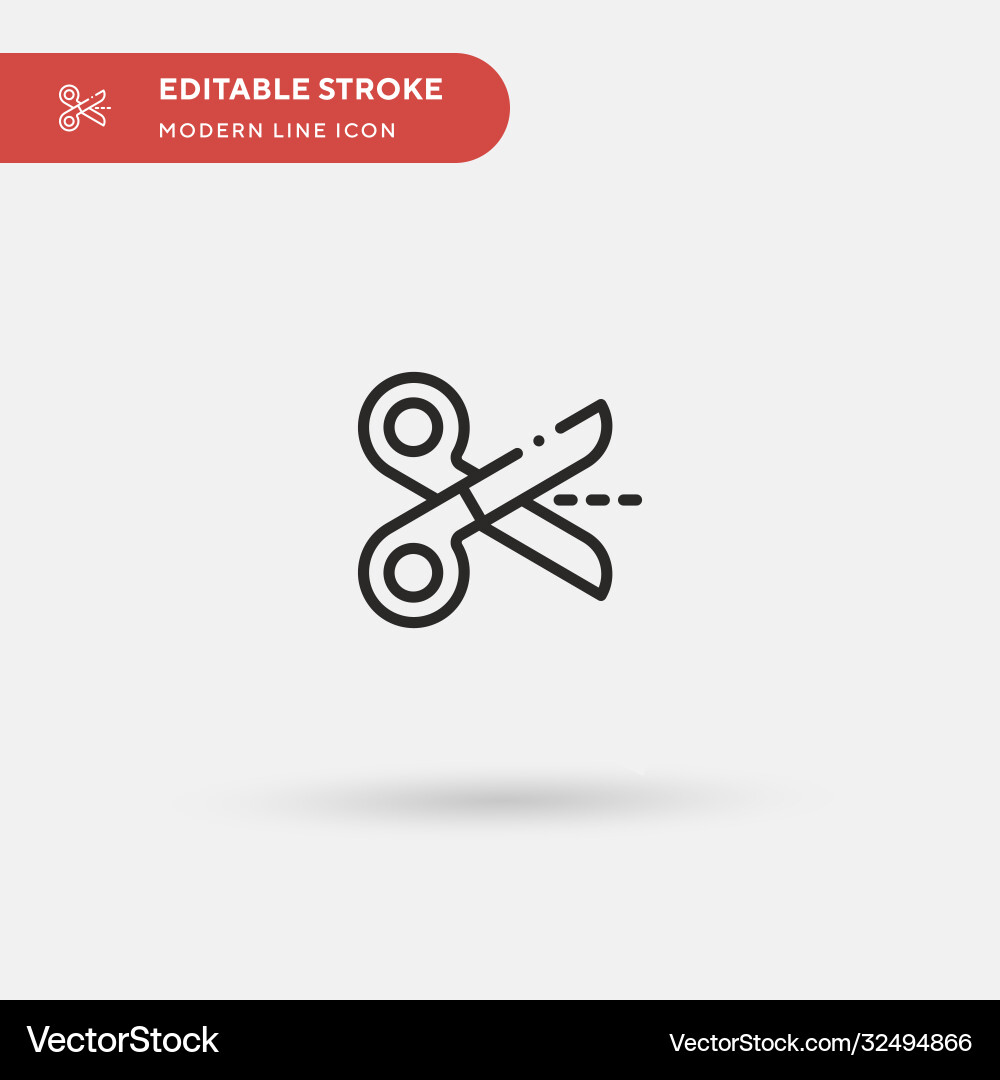 Scissors simple icon symbol Scissors simple icon symbol Vector Image