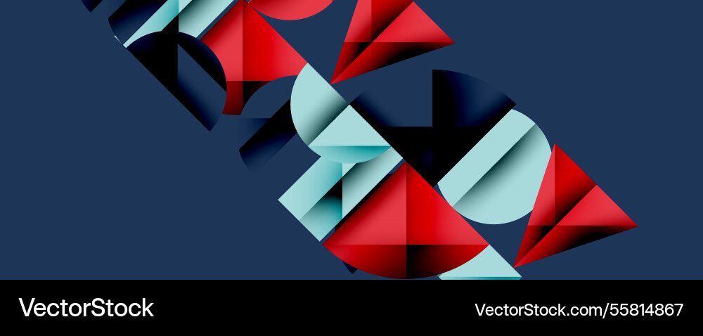 Abstract geometric background with layered Vector Image