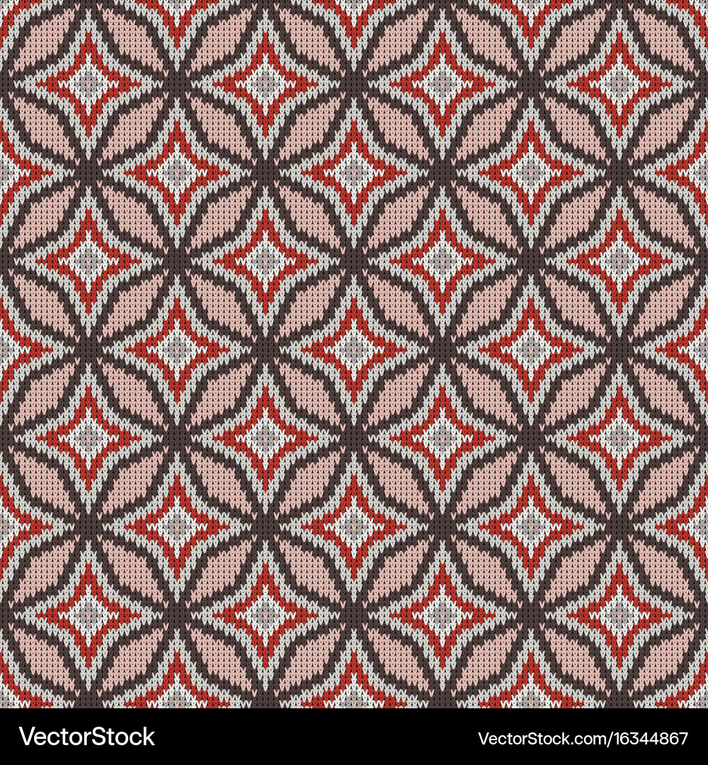 Abstract pattern with seamless knitted texture Vector Image