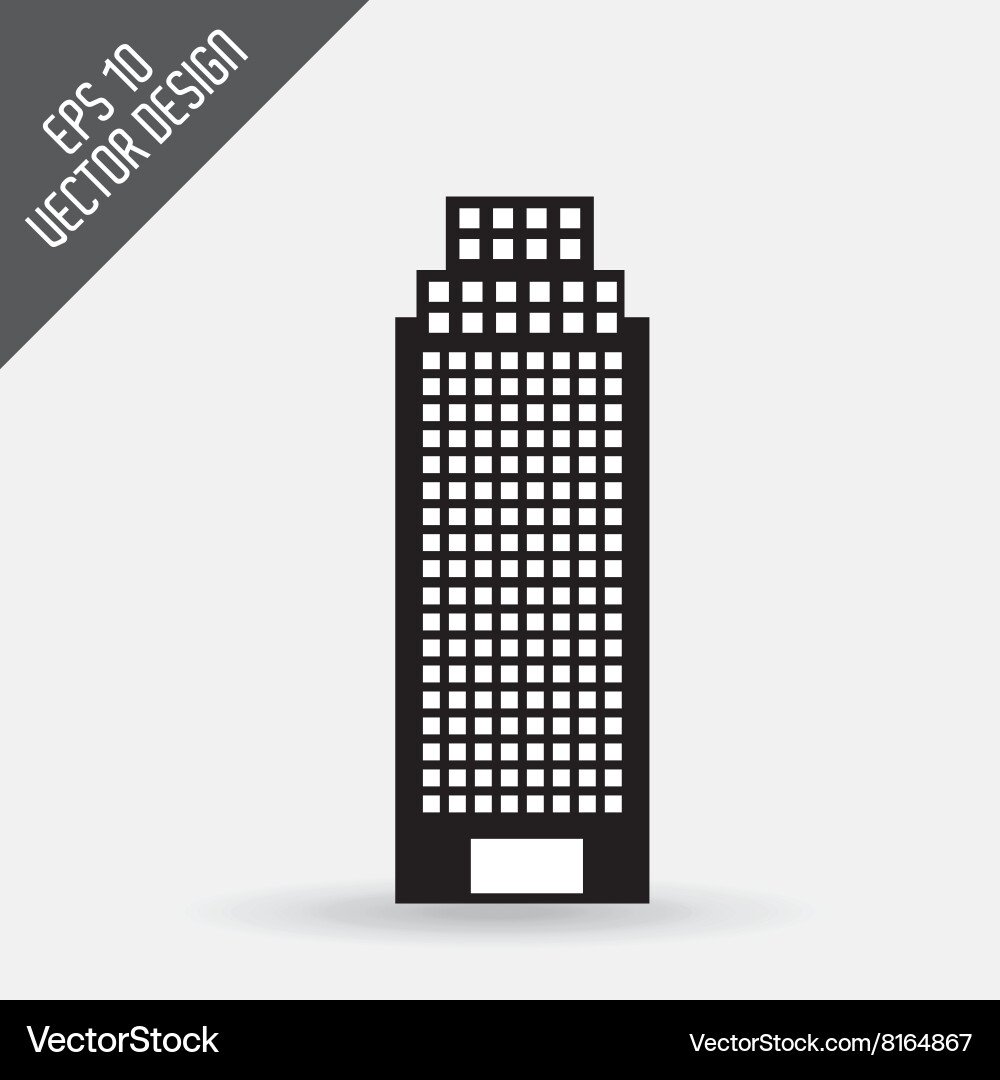 Building icon design Vector Image