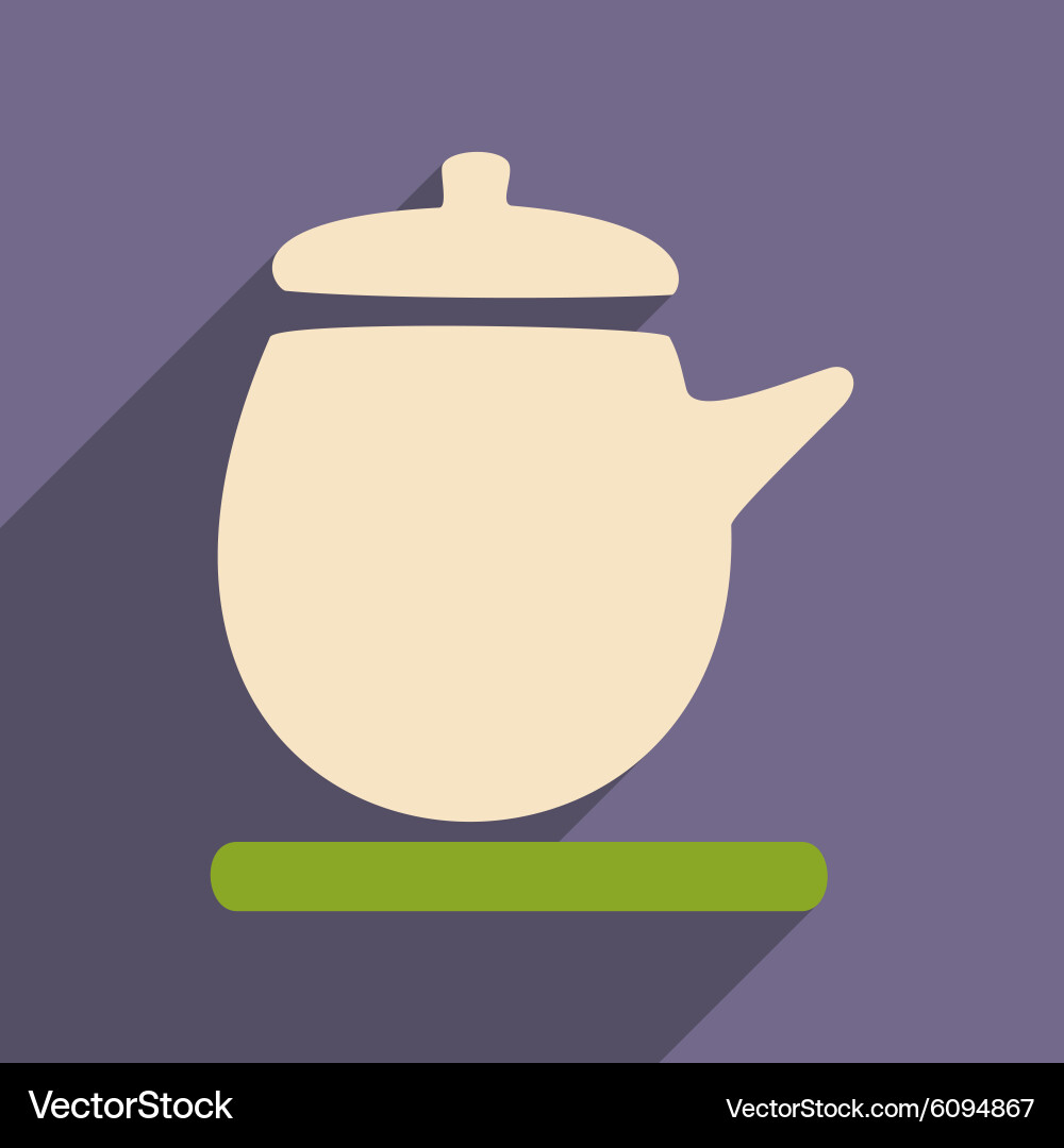 Flat with shadow icon and mobile application Vector Image