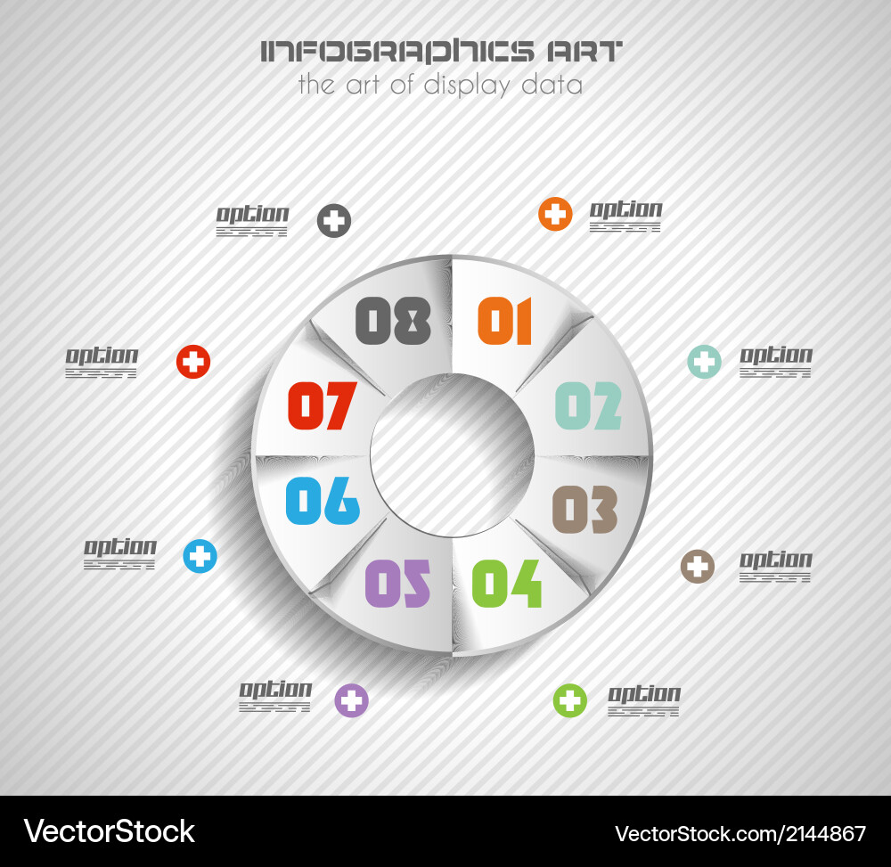 Infographics concept to display your data Vector Image
