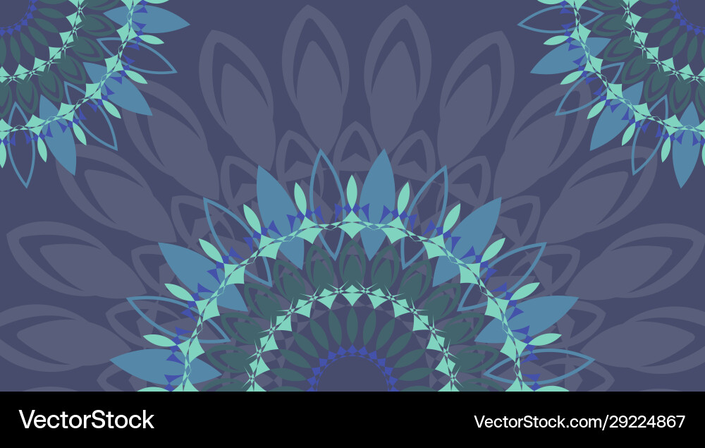 Mandala pattern design background in gray Vector Image