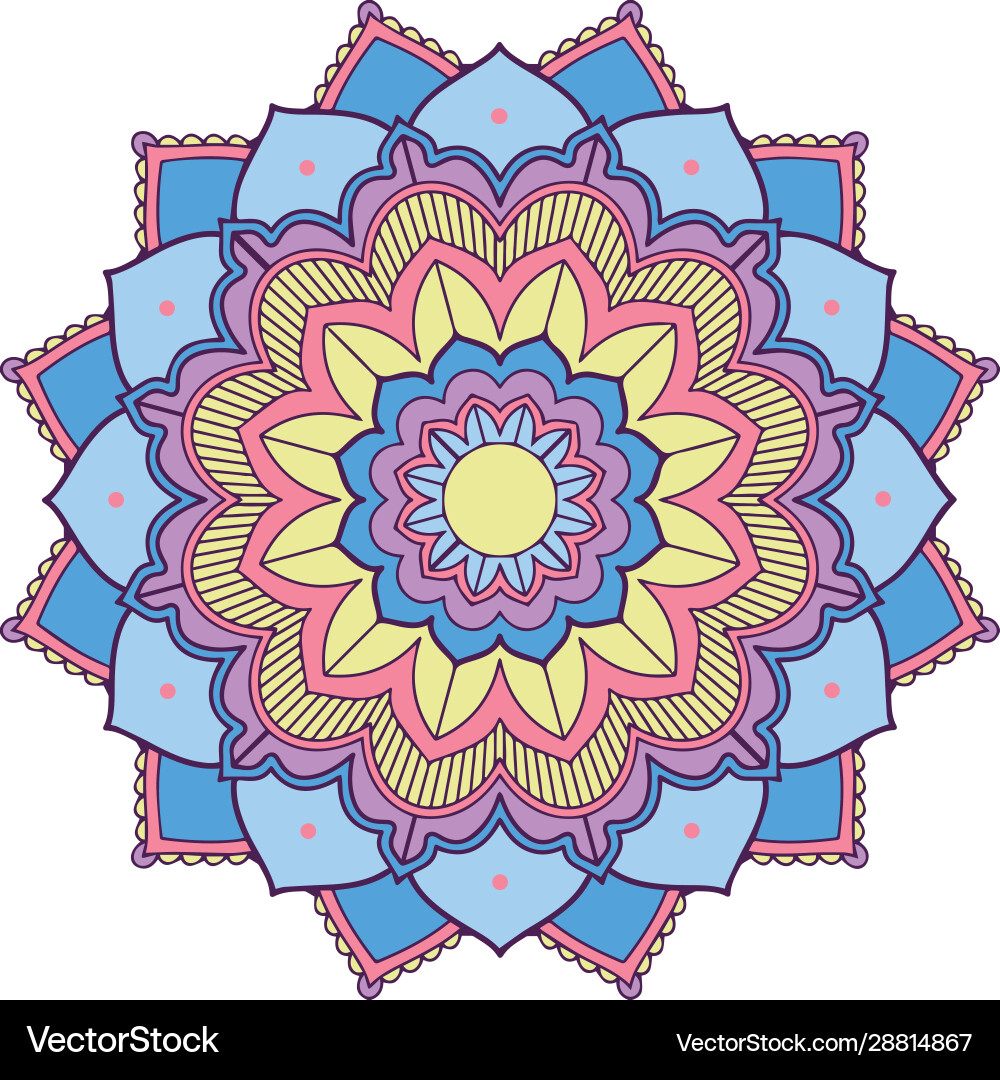 Mandala patterns on isolated background Vector Image