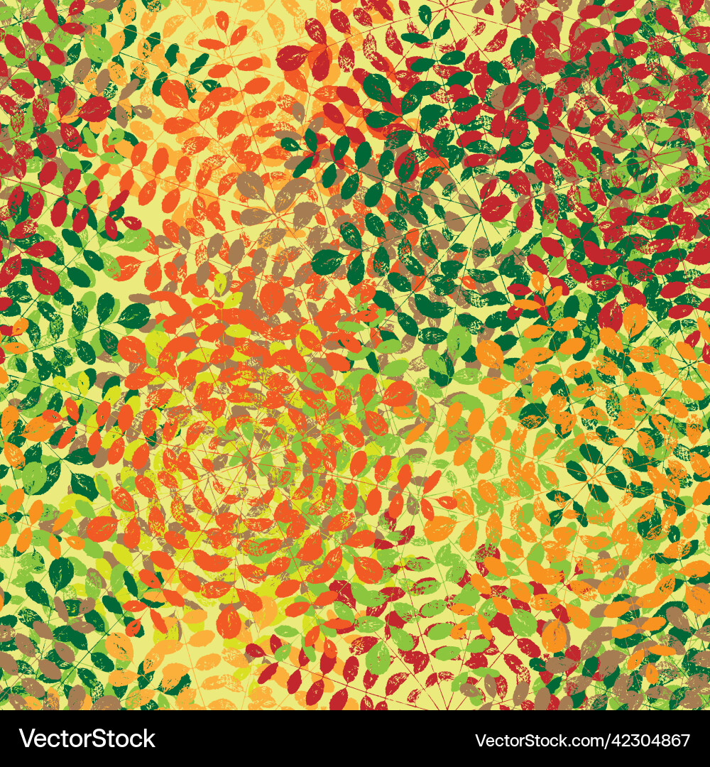 Seamless pattern of multicolored prints acacia Vector Image