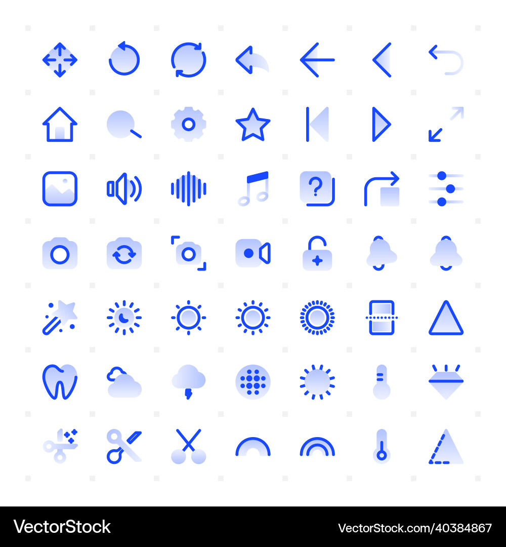 Thin line image editing icons Thin line image editing icons vector image