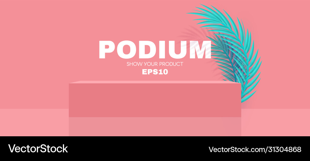3d podium realistic minimal empty scene showcase 3d podium realistic minimal empty scene showcase vector image