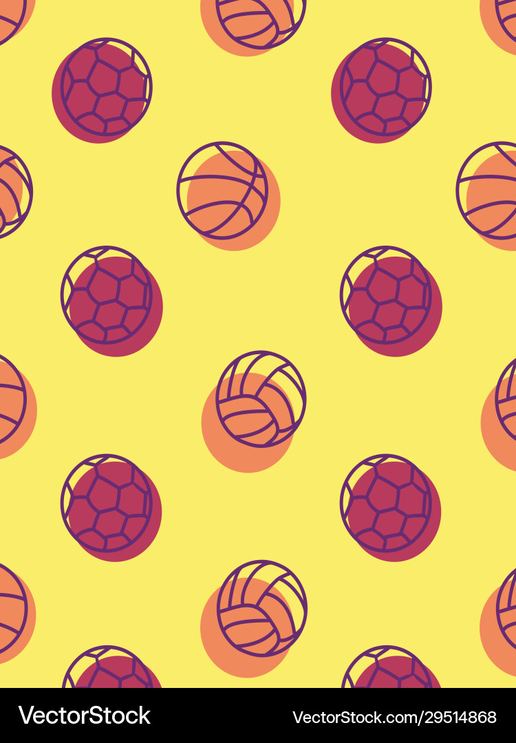 Ball seamless pattern texture Ball seamless pattern texture vector image