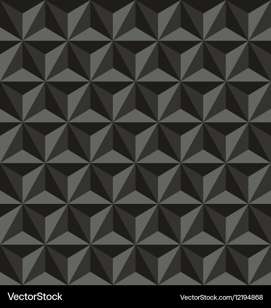 Black Triangles Seamless Pattern Vector Image