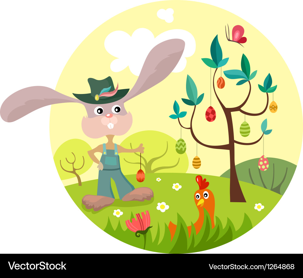 Easter card Vector Image