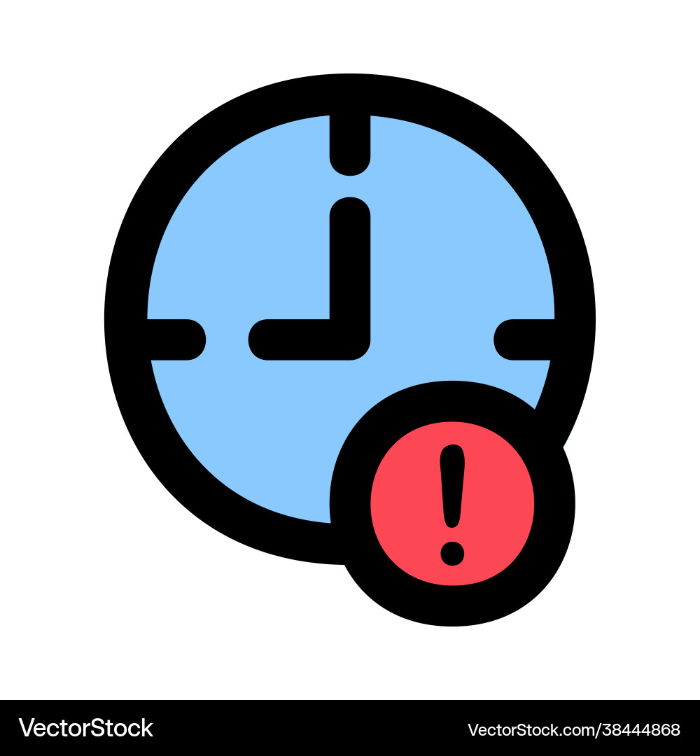 Pending icon in filled line style for any projects Pending icon in filled line style for any projects vector image