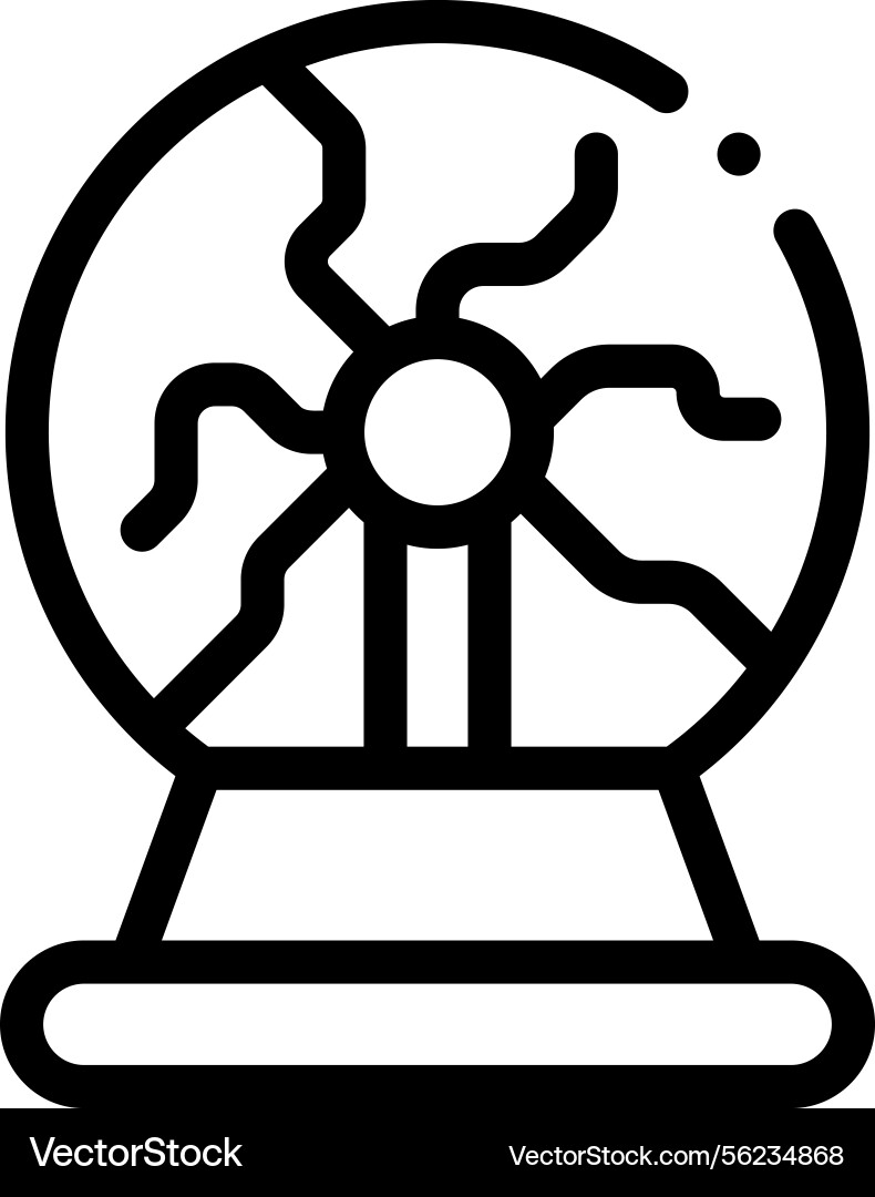 Plasma icon thin linear style design isolated Plasma icon thin linear style design isolated vector image