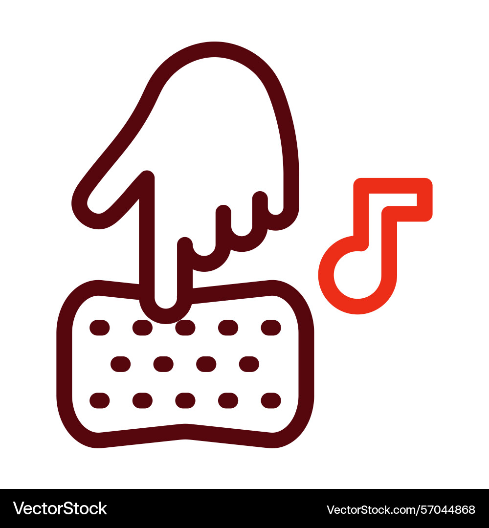 Press thick line two color icons for personal Vector Image