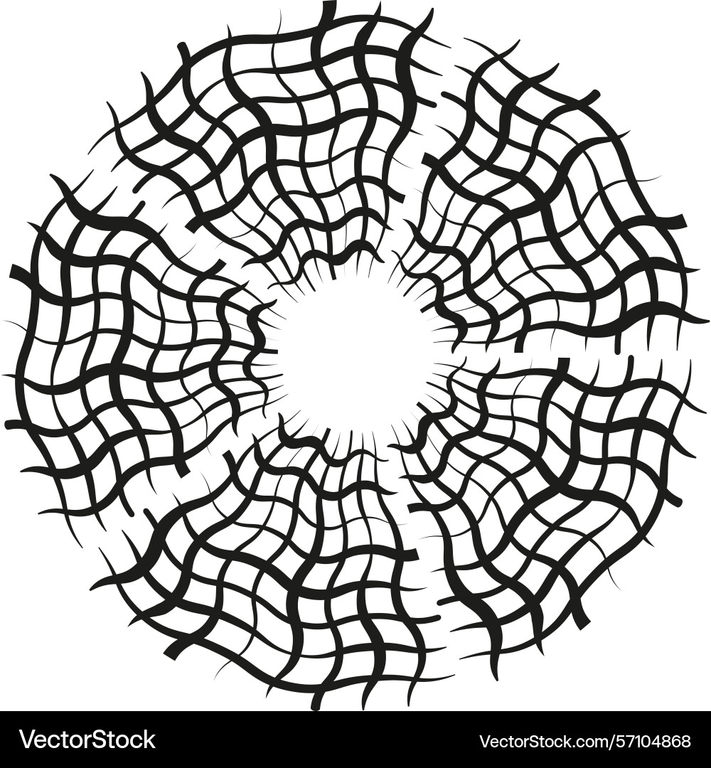 Spiderweb shape icon abstract net circular line Spiderweb shape icon abstract net circular line vector image