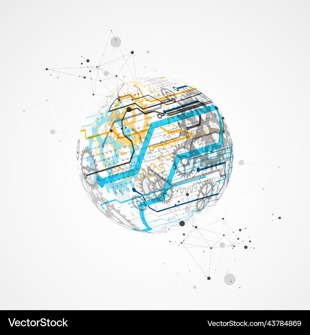 Abstract color background on a technological Abstract color background on a technological vector image