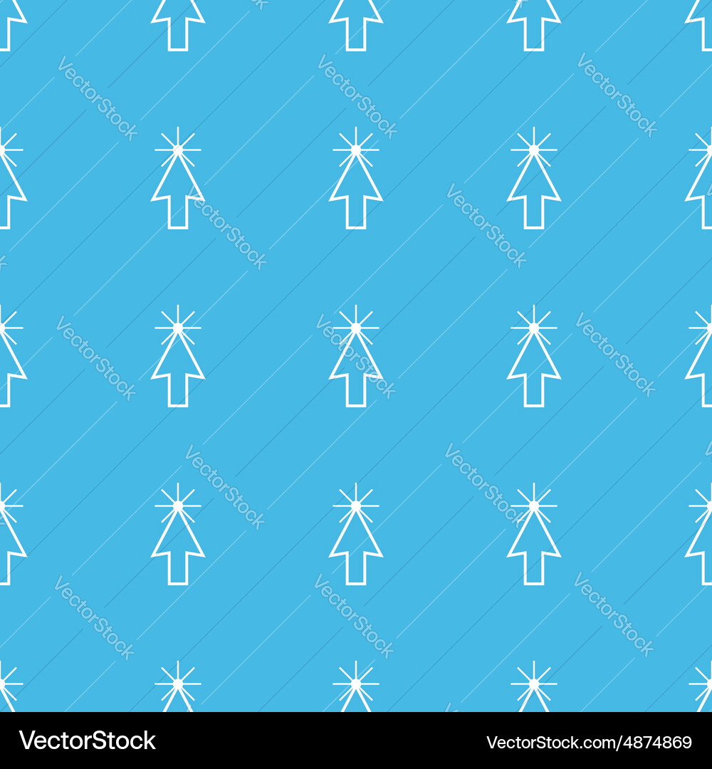 Arrow cursor straight pattern vector image