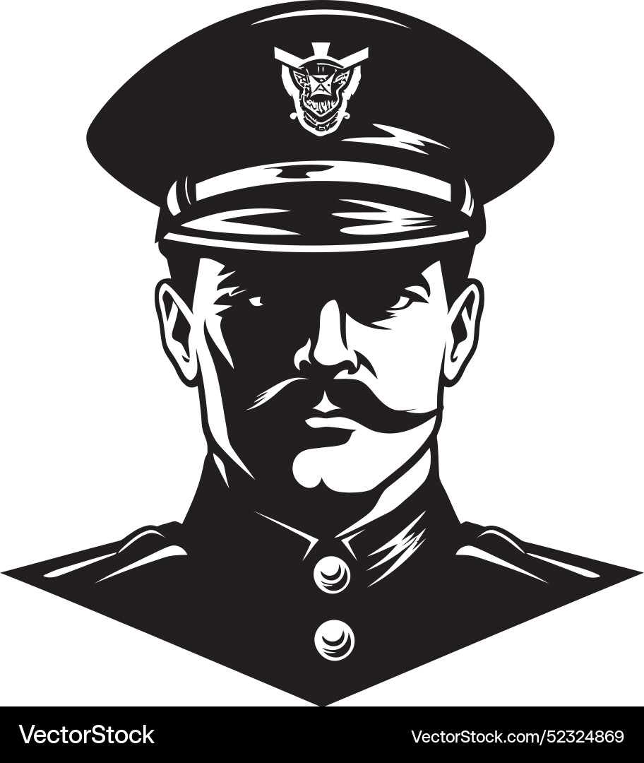 Badge of shadows dynamic noir cop line watchman Badge of shadows dynamic noir cop line watchman vector image