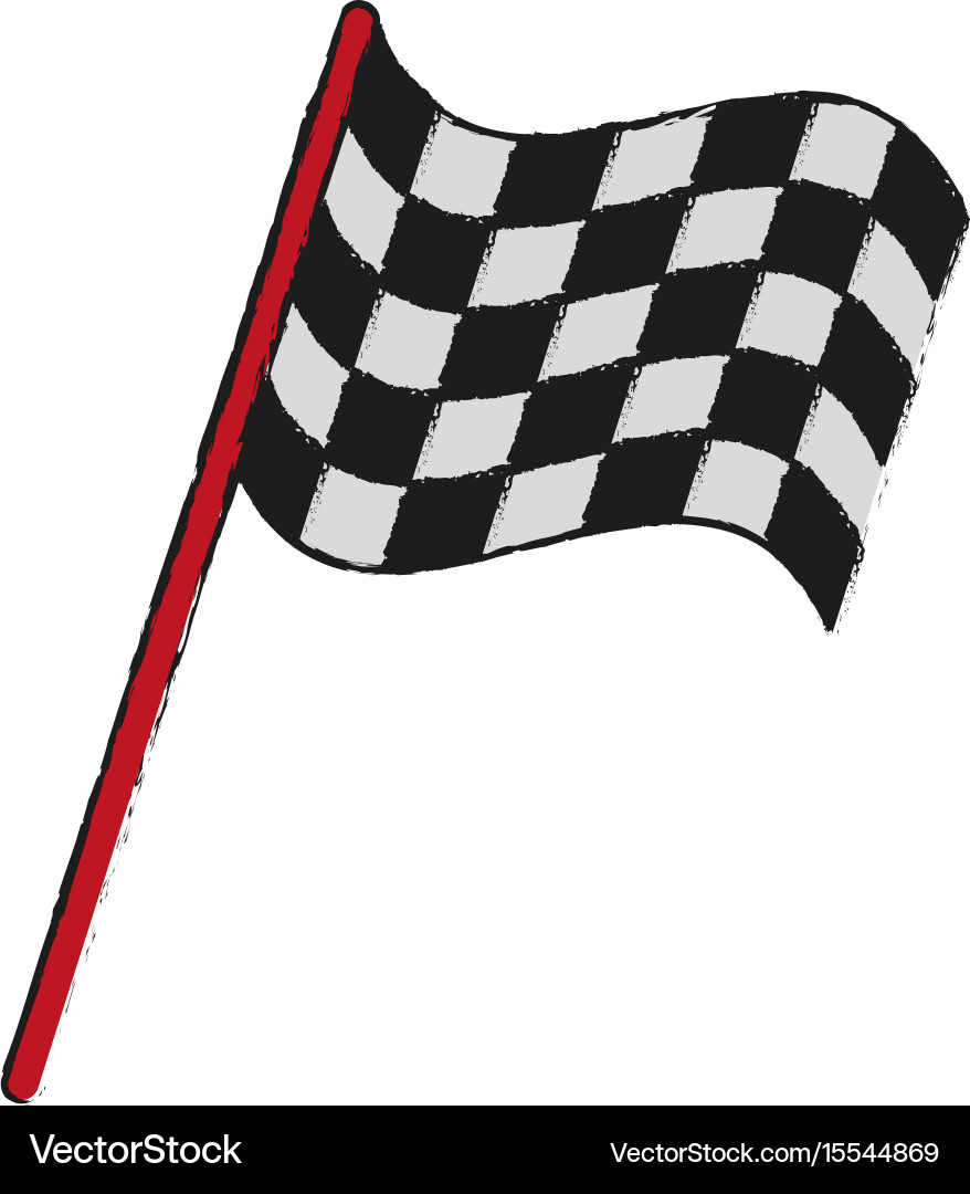 Final lap flags icon image Vector Image