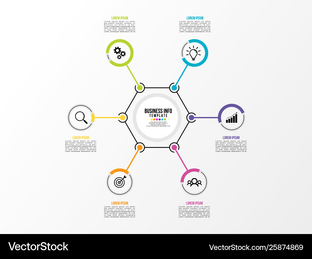 Infographic design template with options steps Vector Image
