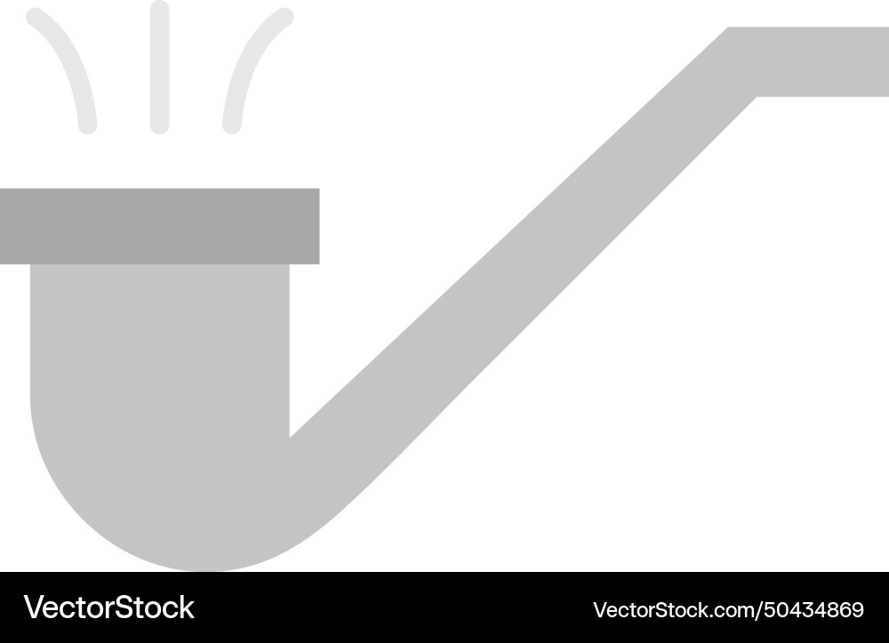 Smoking pipe icon image Royalty Free Vector Image
