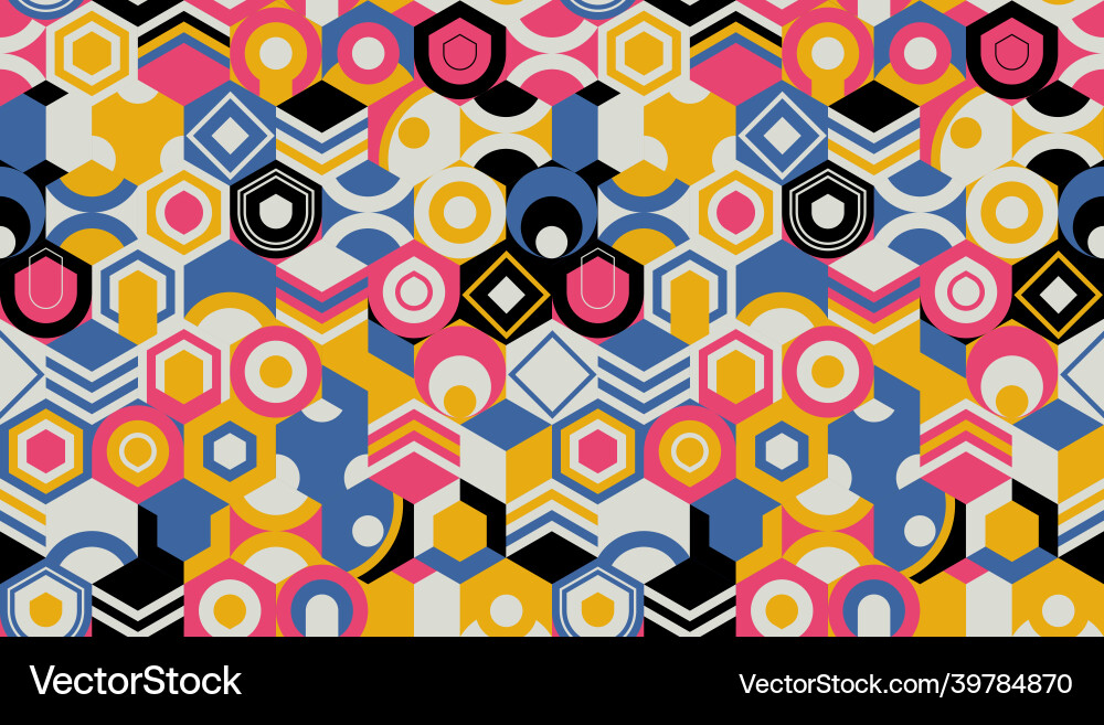 Abstract colored geometric lines cube background Abstract colored geometric lines cube background vector image