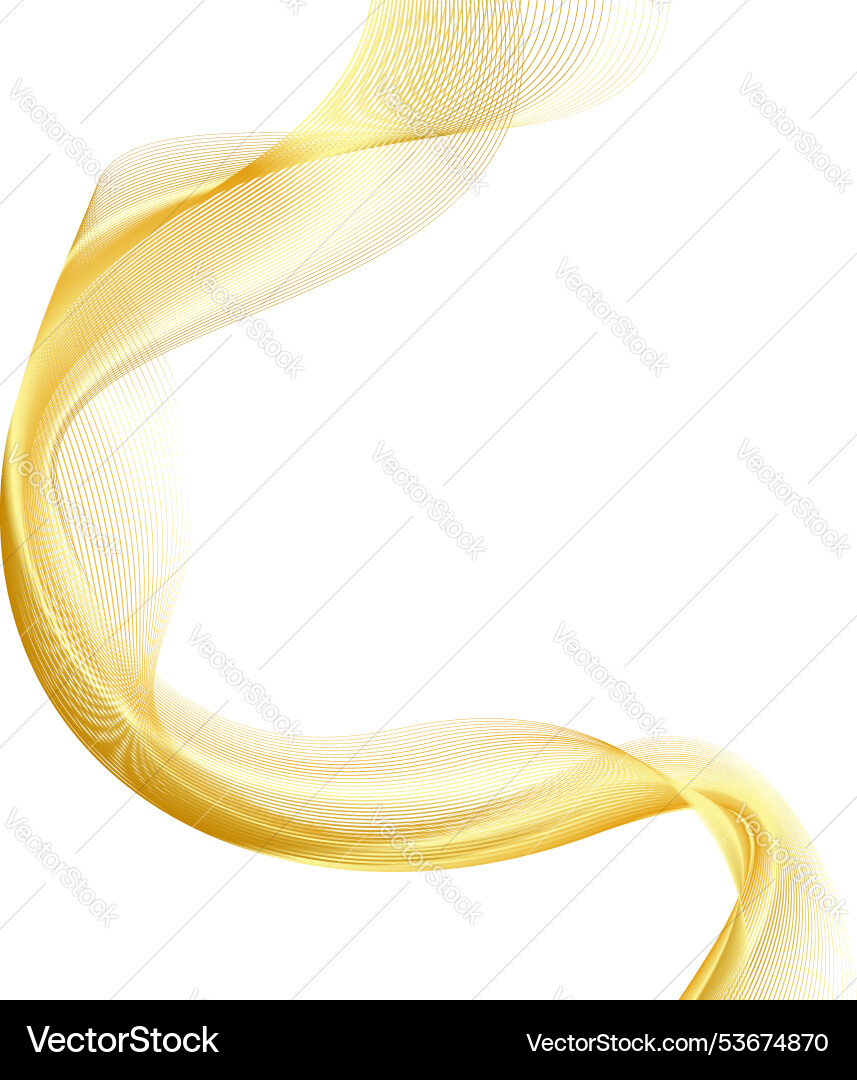 Abstract golden wave lines background Abstract golden wave lines background vector image