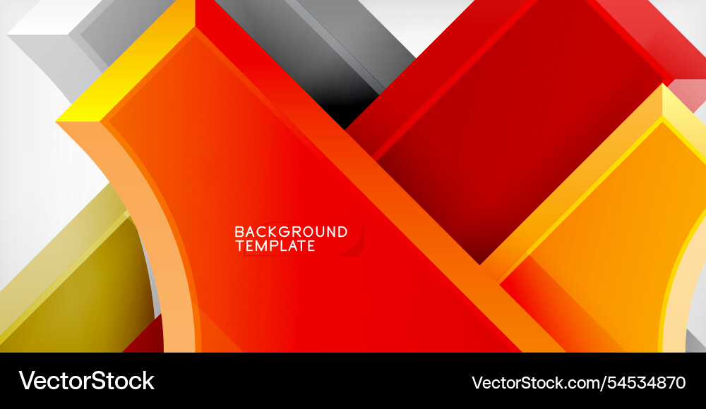 Arrow with round elements color geometric shapes Arrow with round elements color geometric shapes vector image
