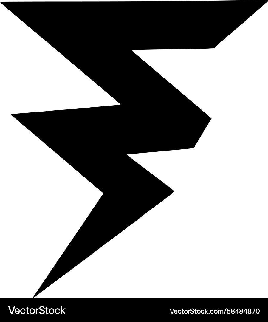 Dynamic Lightning Icon Vector Image