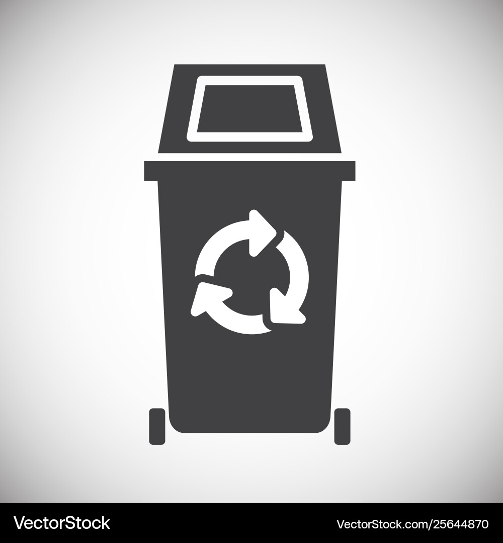 Garbage related icon on background for graphic Garbage related icon on background for graphic vector image